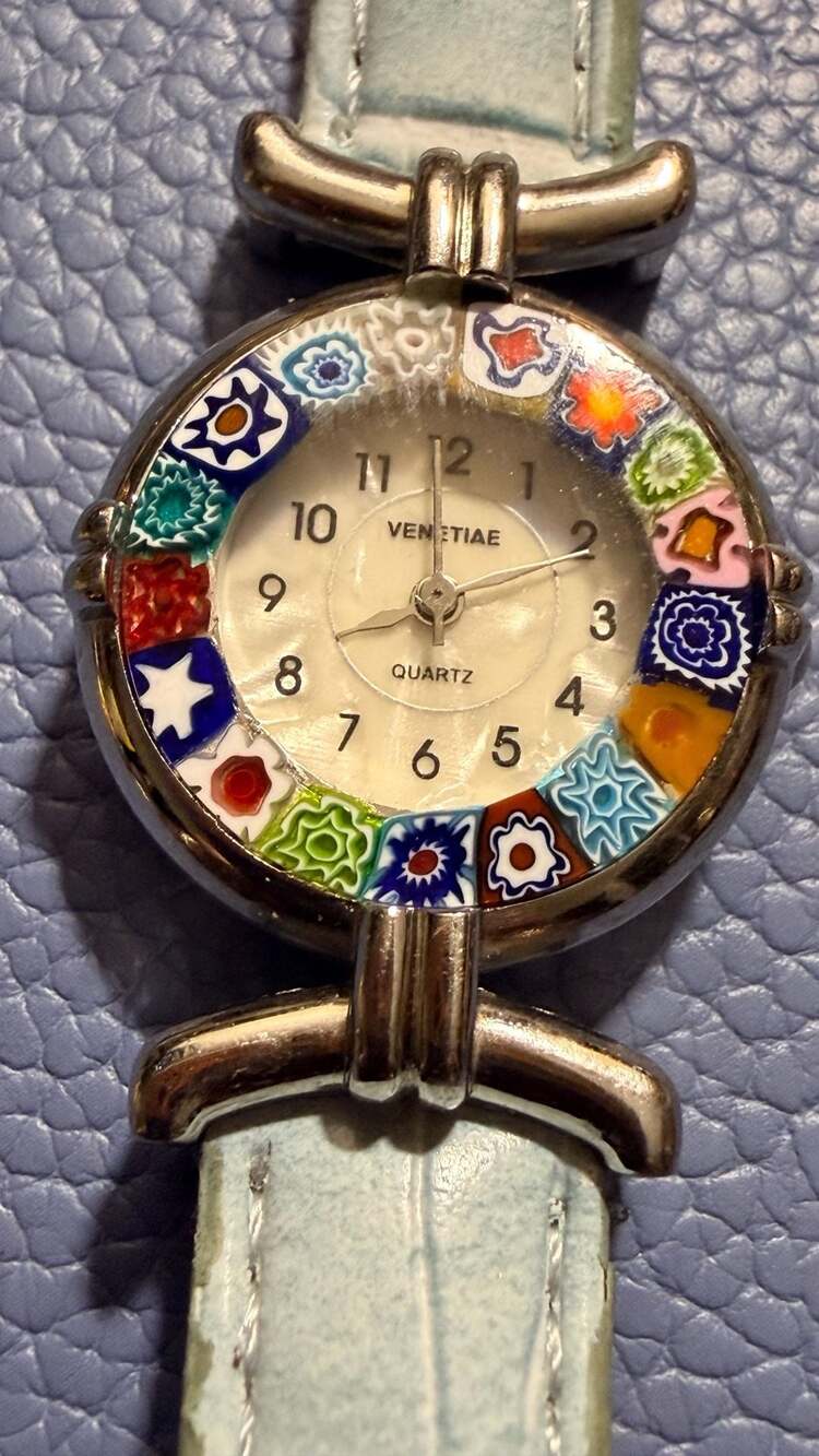 Venetiae Murano Glass Millefiori Quartz Women's Watch